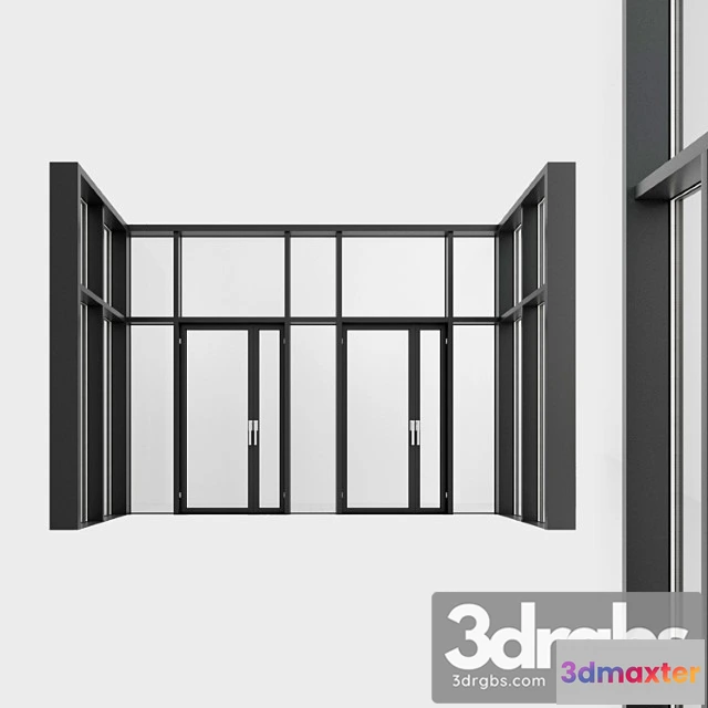 1056846 - Panoramic glazing. a door. eight