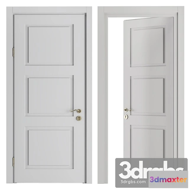 1056964 - White and gold classic door - set 32