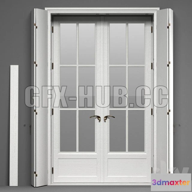 1079470 - Double Glass Doors with shutters - 213027