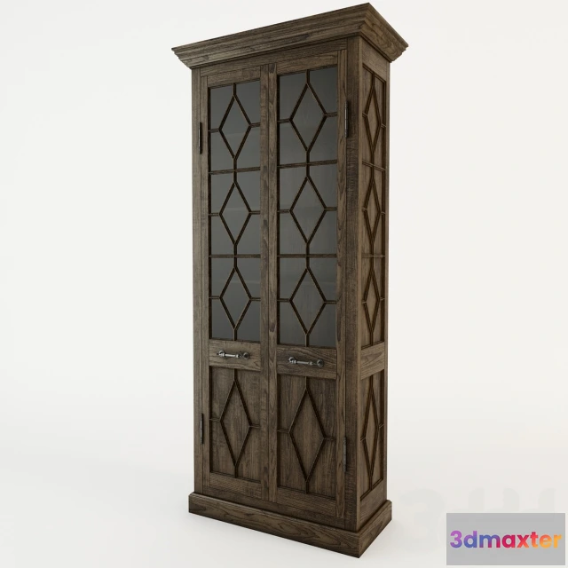 1081742 - GEORGIAN FRETWORK DOUBLE-DOOR CABINET - 215299