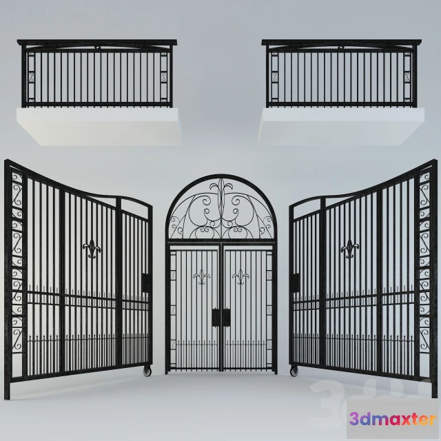 1086430 - Metal doors and railing - 219987