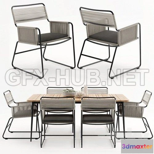 1086560 - Milan Outdoor Carver 3D Model - 220117