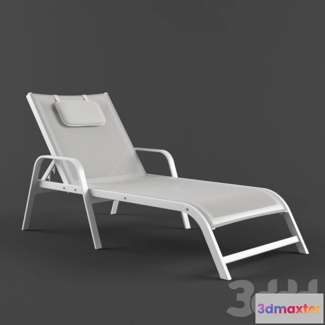 1090436 - RivieraOutdoor Reclining Sun Lounger with Arms - 223993