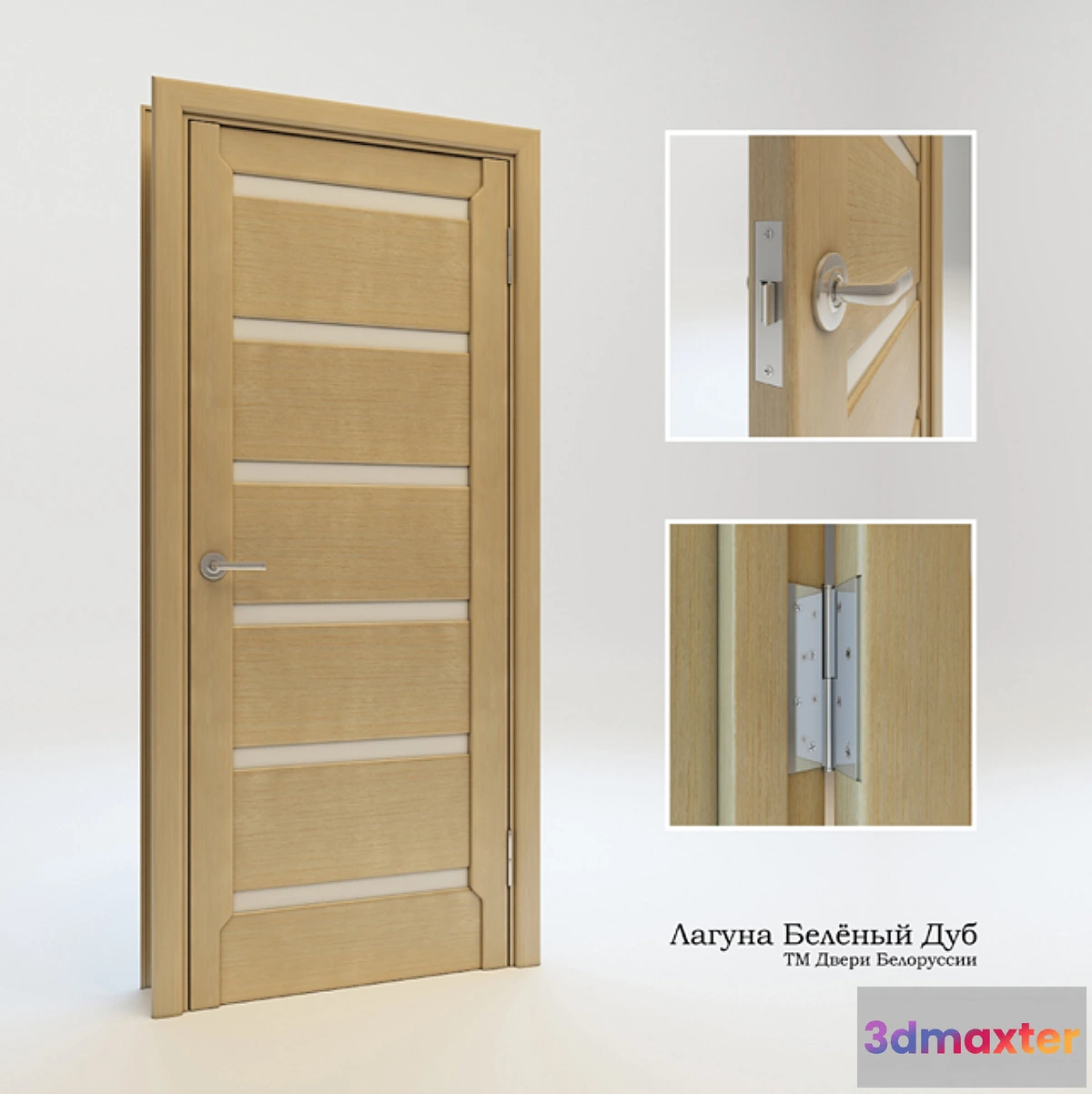 1270793 - Laguna bleached oak 3D Max