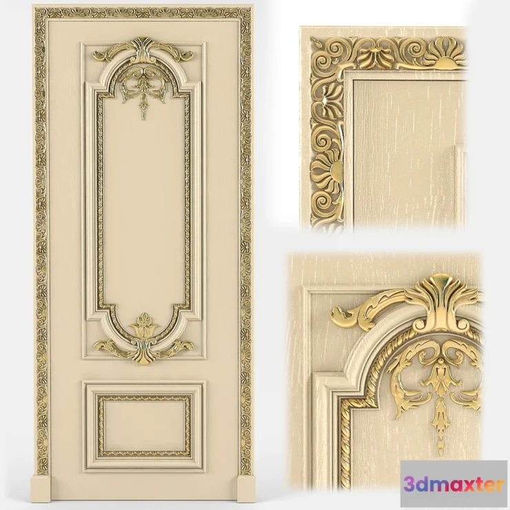 1271903 - Classic door - No.2 3D Max