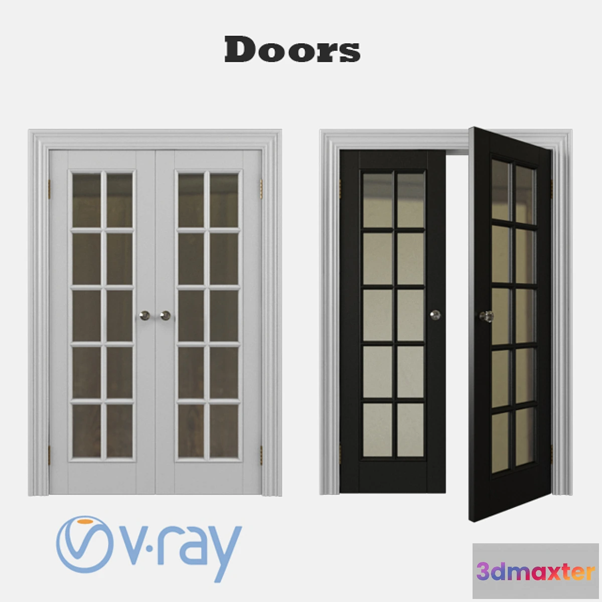 1277546 - Double door 3D Max