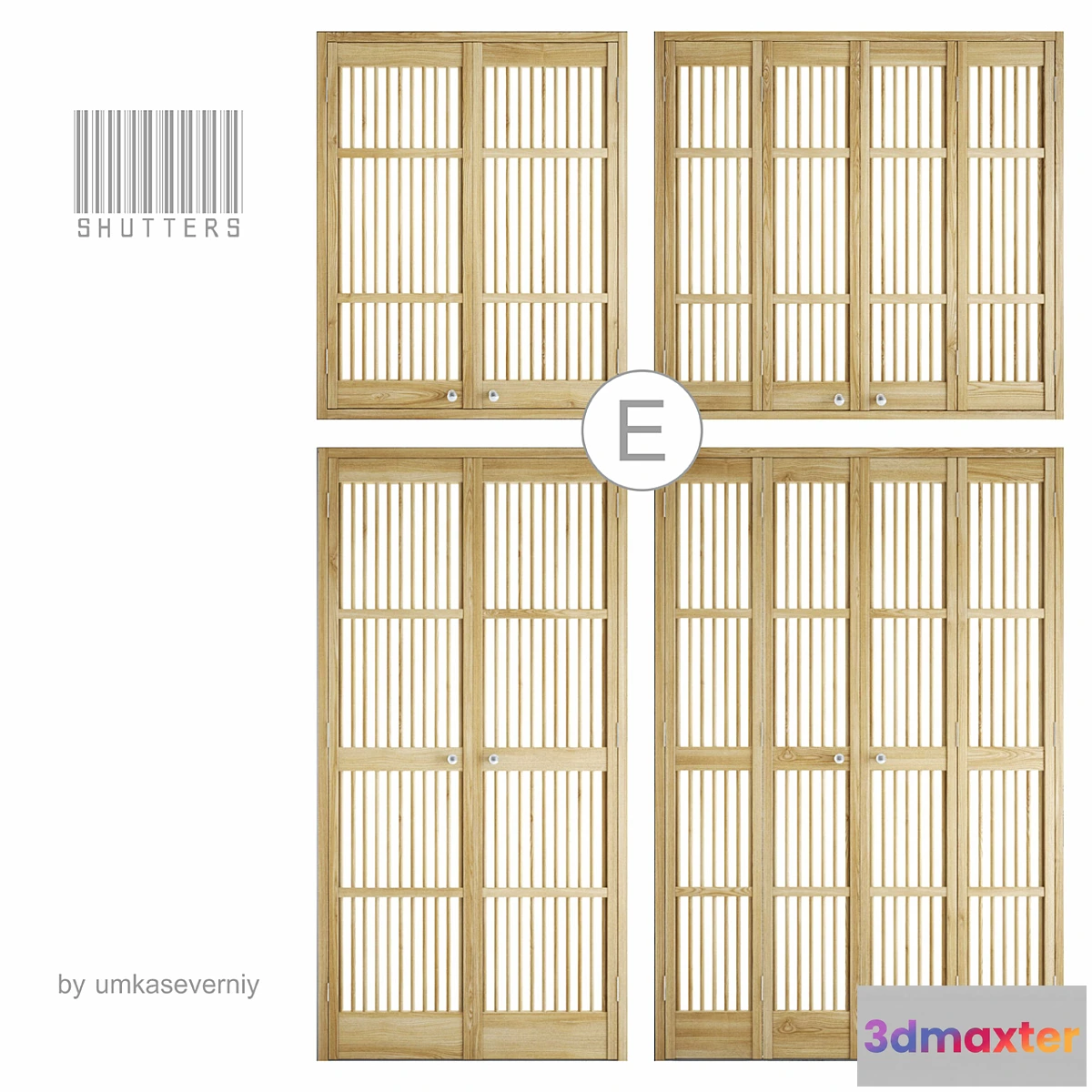 1277774 - shutters Ⓔ 3D Max