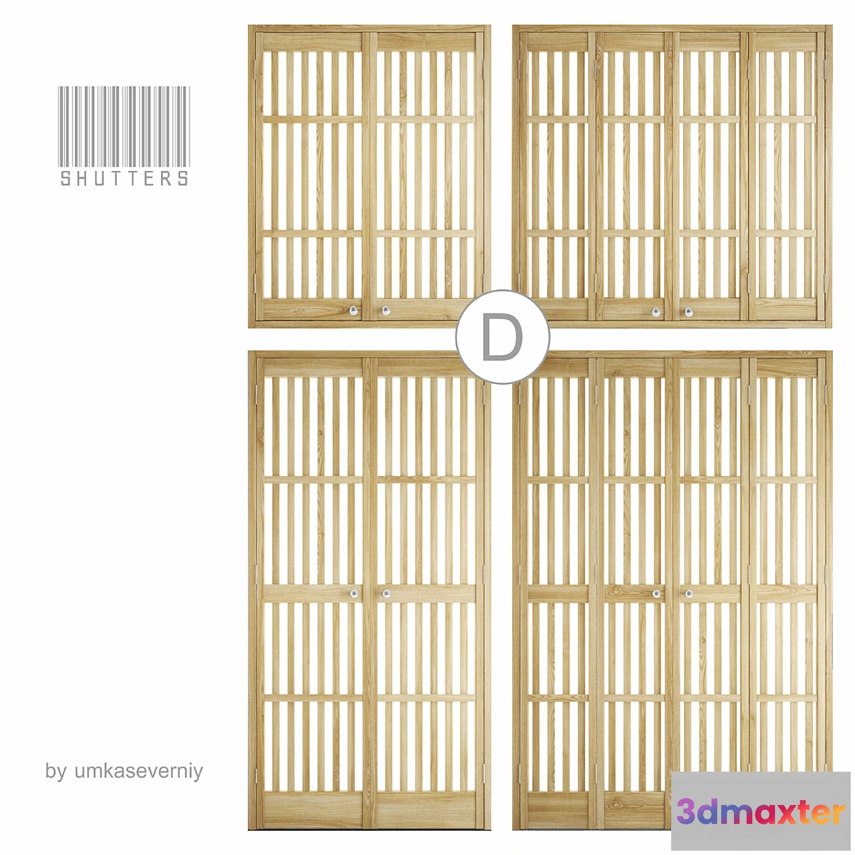 1277776 - shutters Ⓓ 3D Max