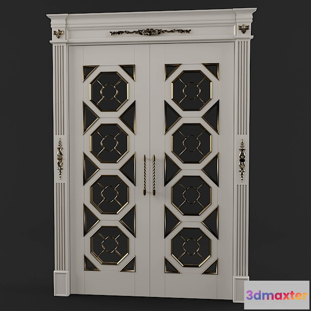 1280912 - Classic double door - No.2 3D Max