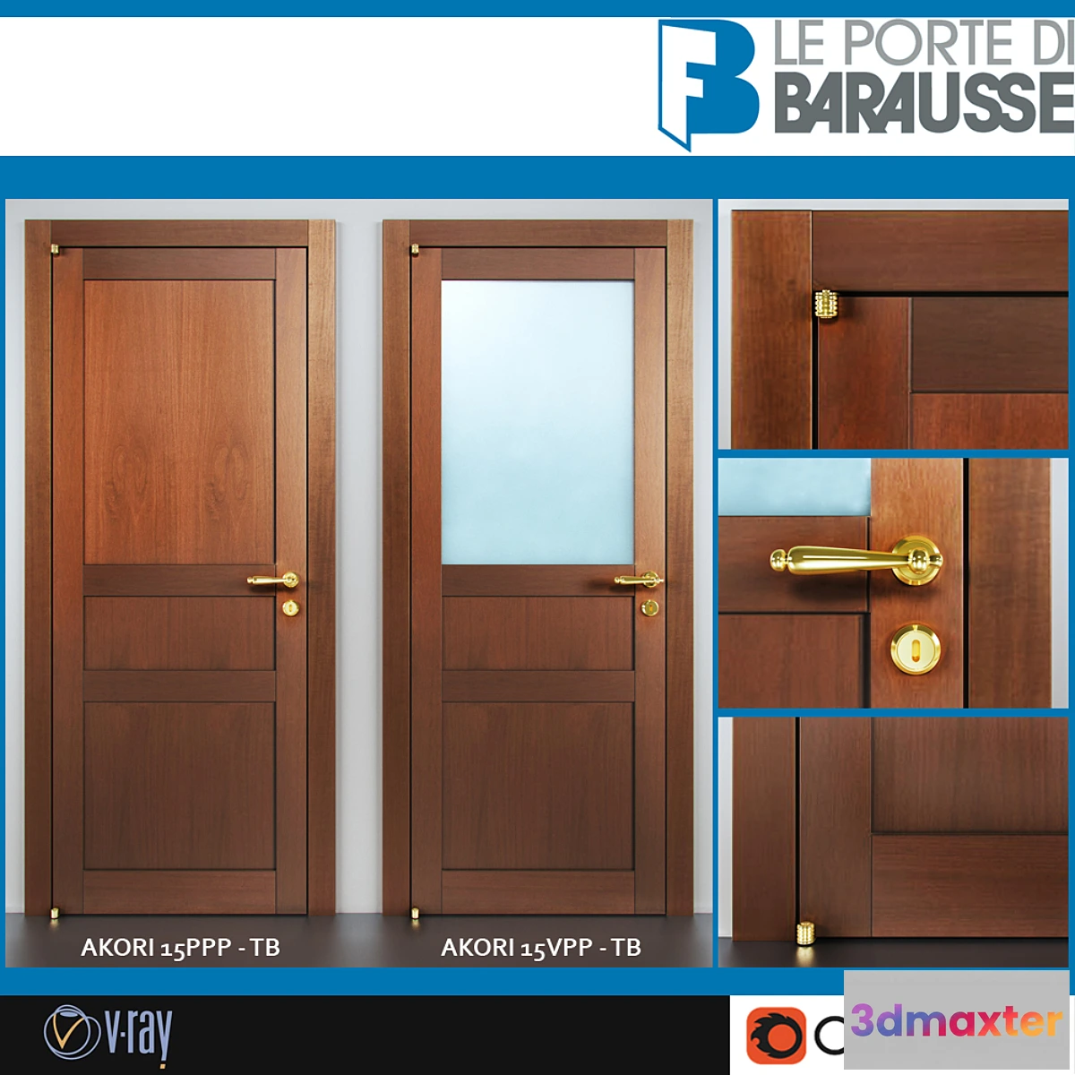 1281128 - Barausse doors - No.4 3D Max