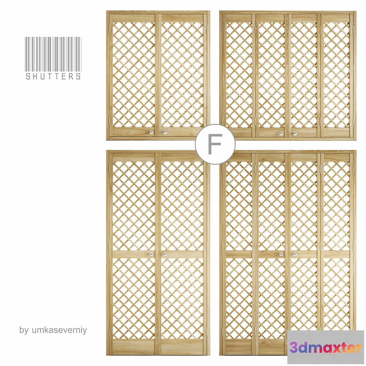1283184 - shutters Ⓕ - No.2 3D Max