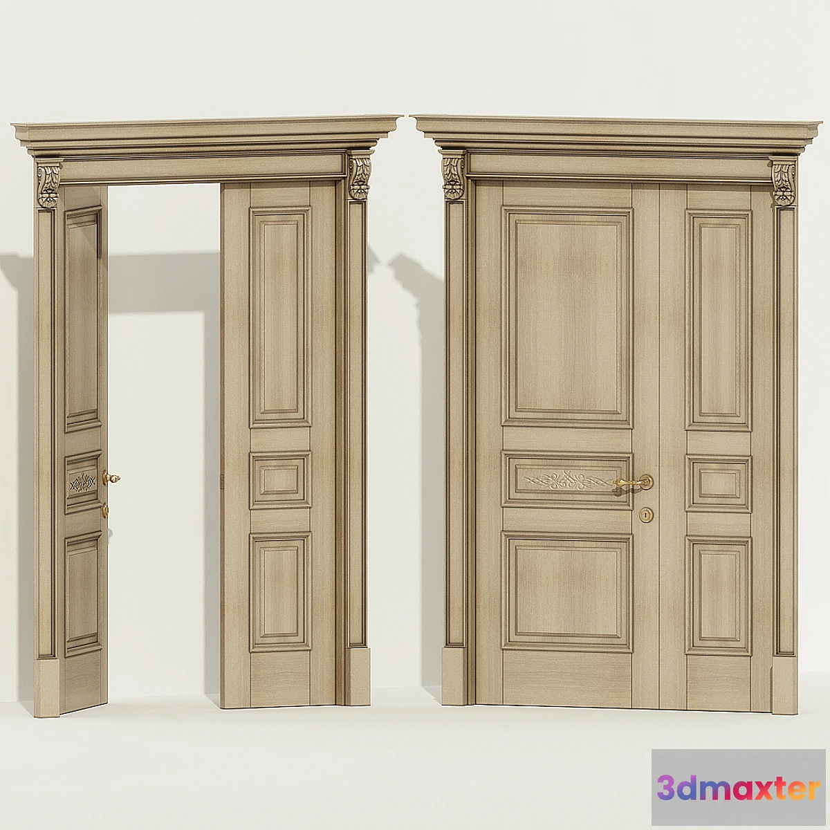 1285508 - Door classic two-field 3D Max