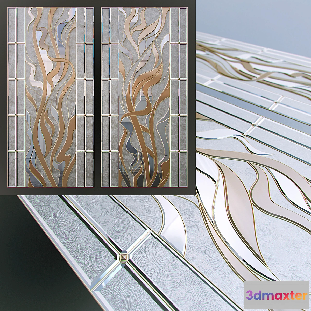 1286086 - Stained-glass window classic - Art 3D Max