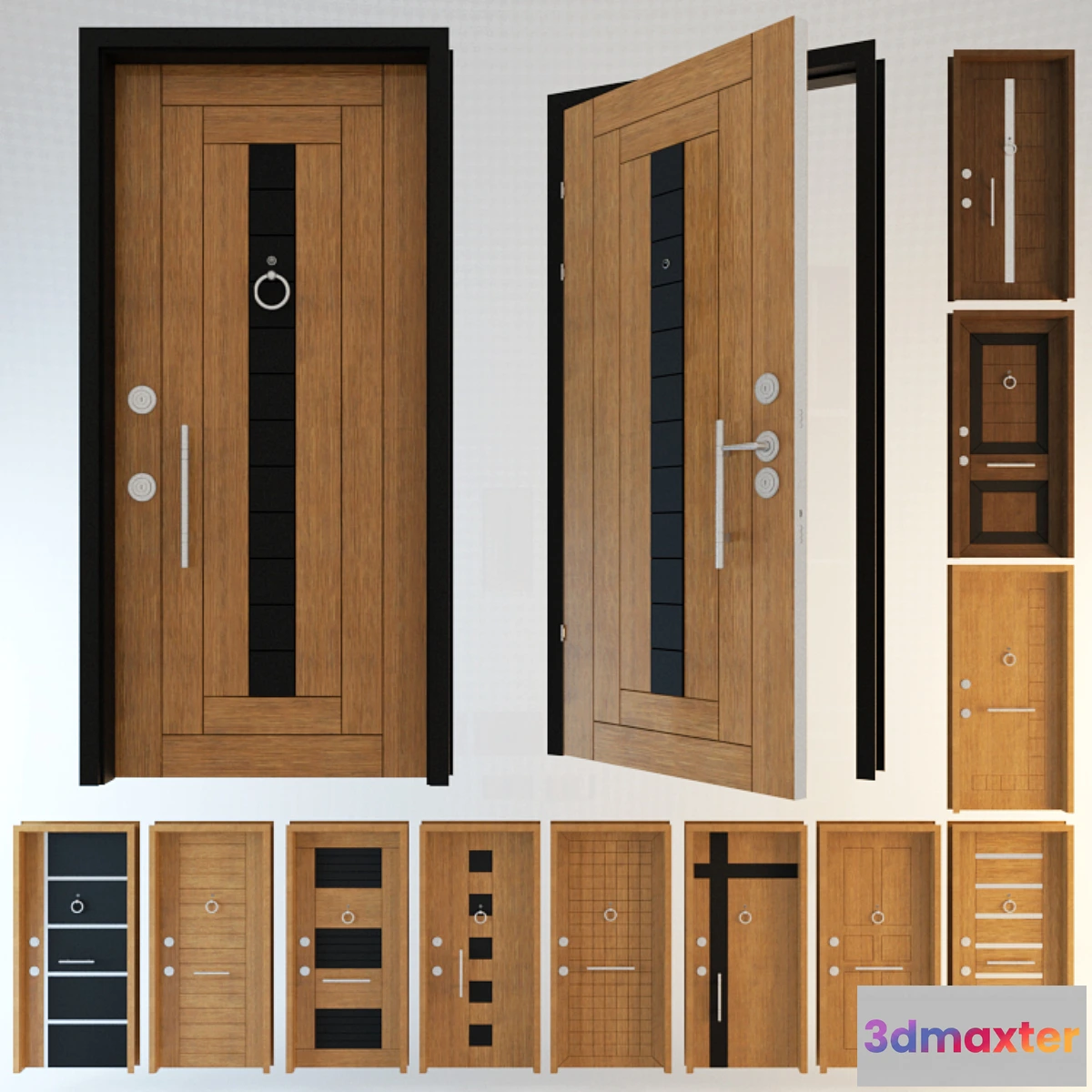 1286566 - Door Collection 1 - Entrance Doors 3D Max