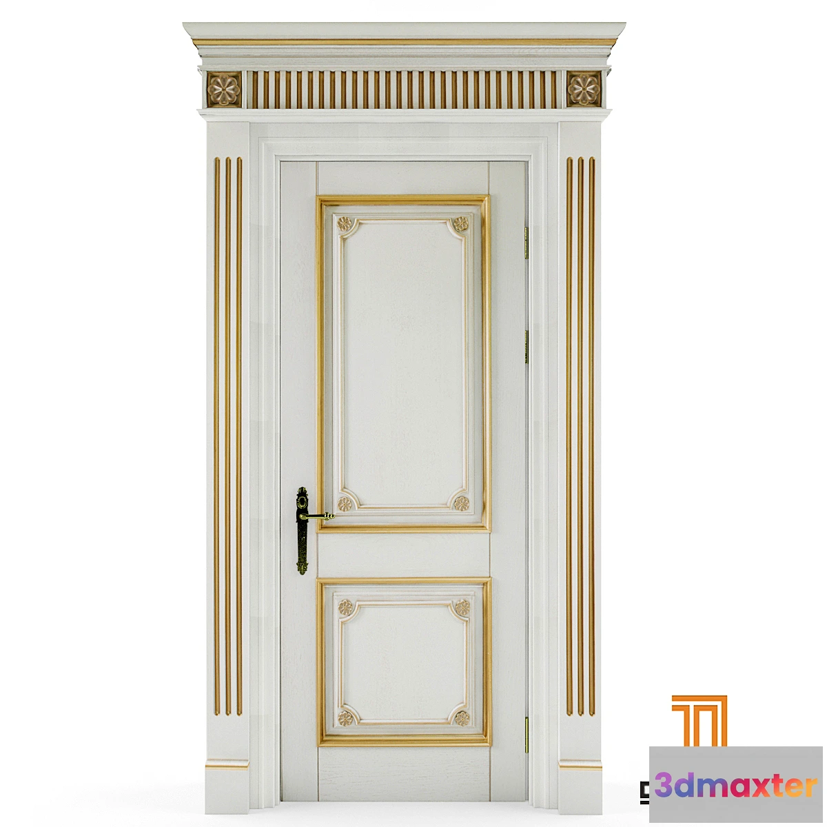1287820 - Doors with pilasters Domberg 3D Max