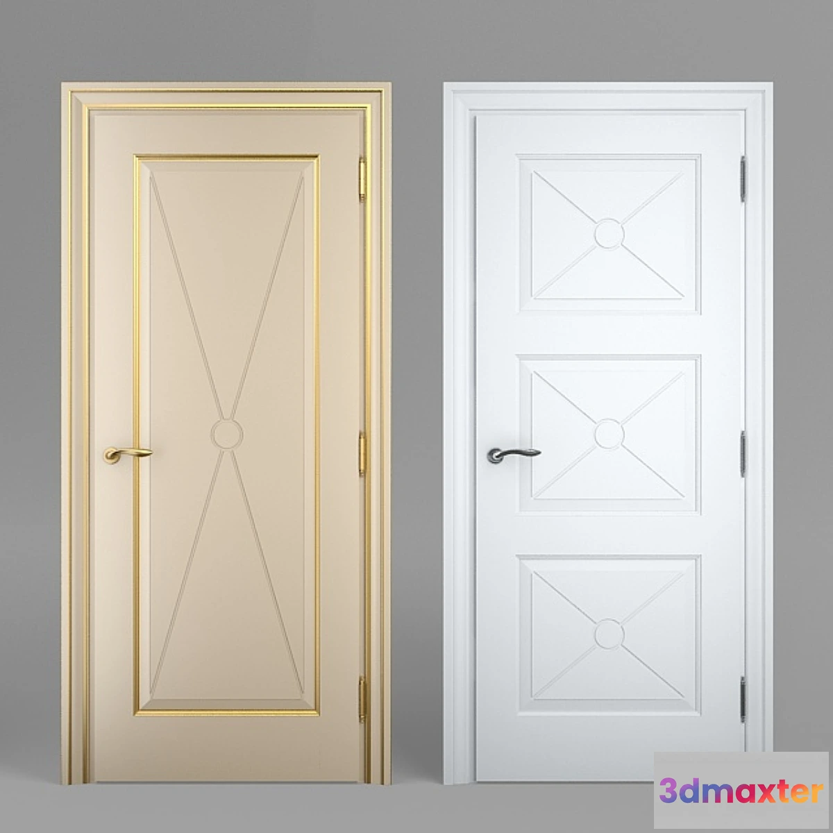 1288940 - Massivstyle Interier Door Model 12 3D Max