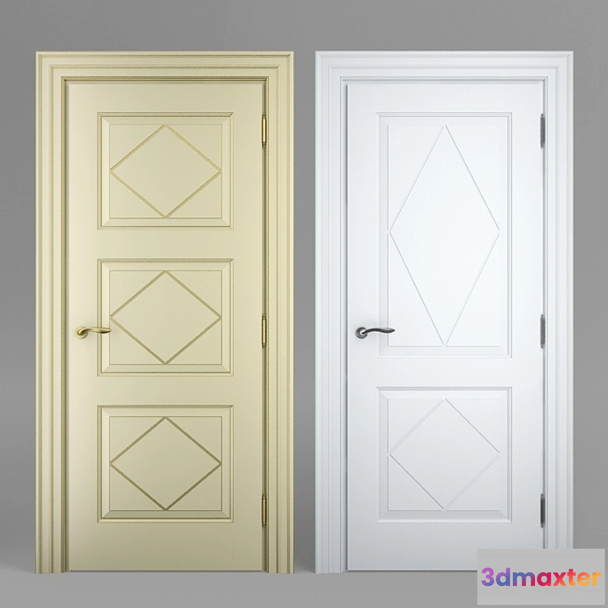 1288942 - Massivstyle Interier Door Model 09 3D Max