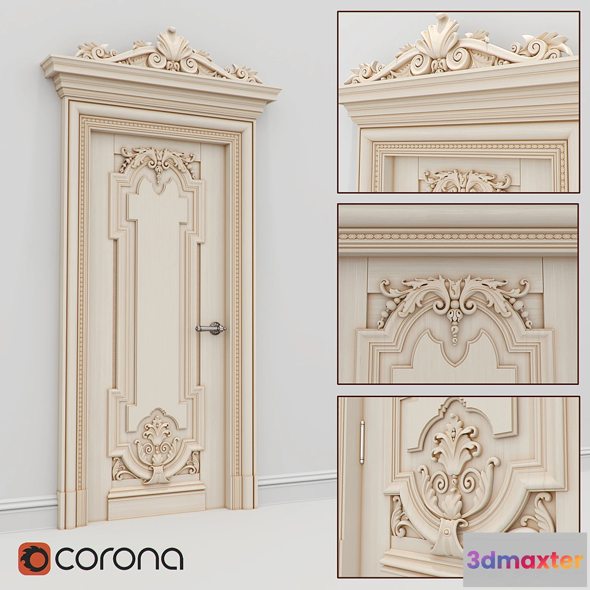1289160 - Carved door - No.3 3D Max