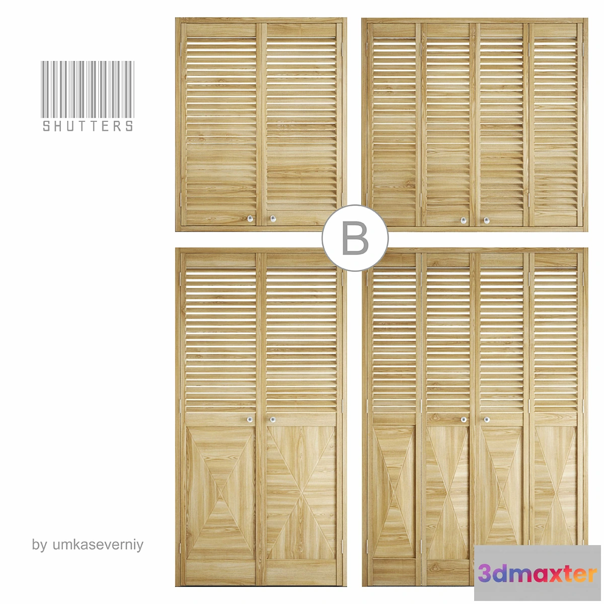 1290525 - shutters Ⓑ 3D Max