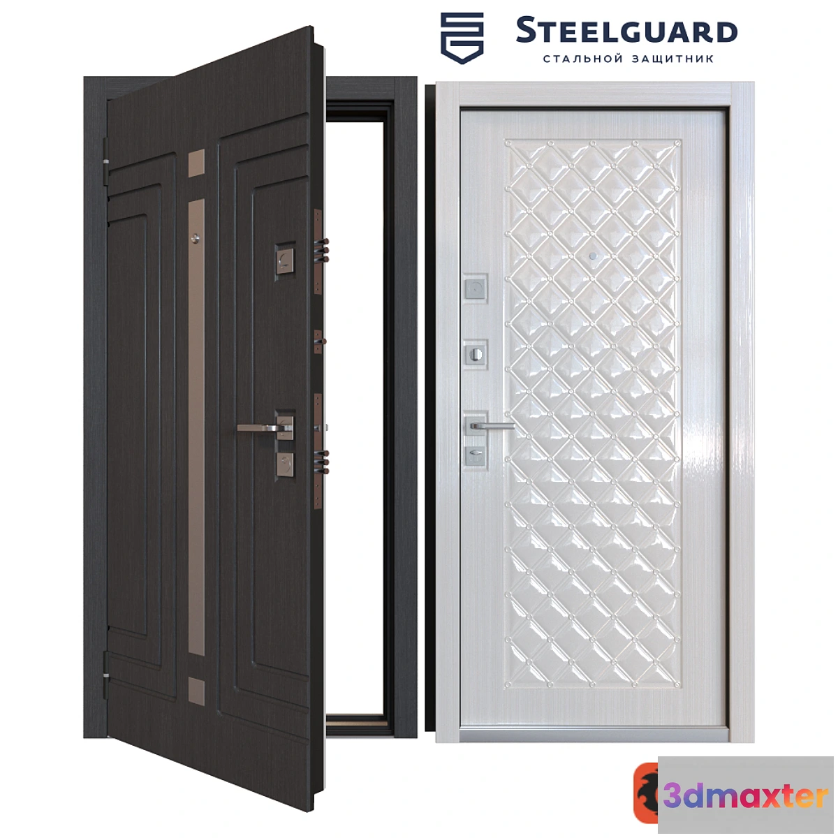 1291187 - Input metal door SteelGuard Komo 3D Max