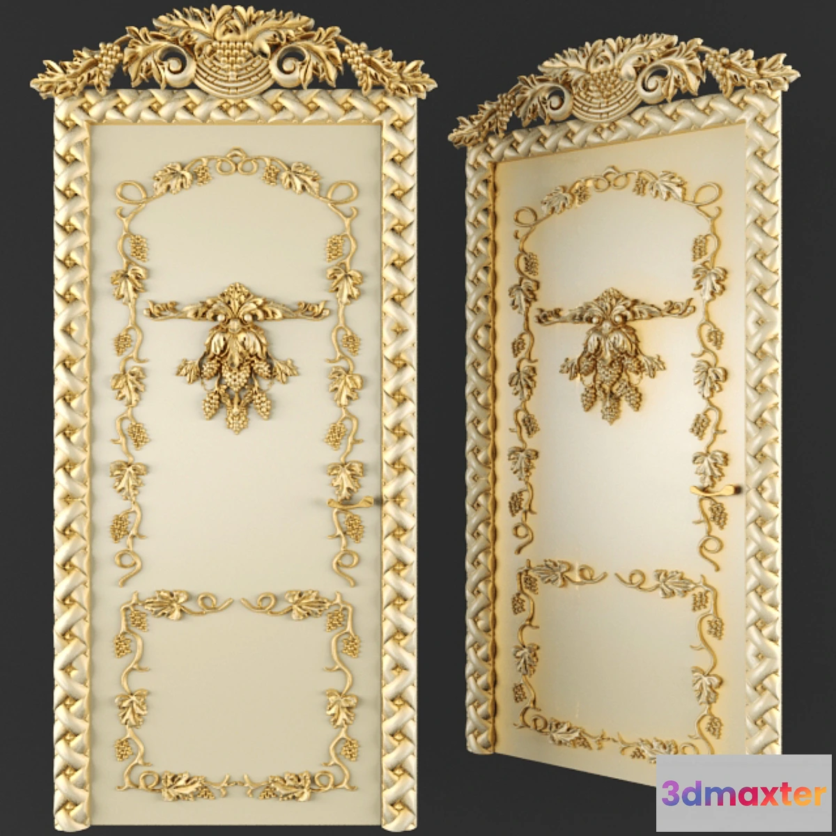 1292764 - Door. Grapes. 3D Max