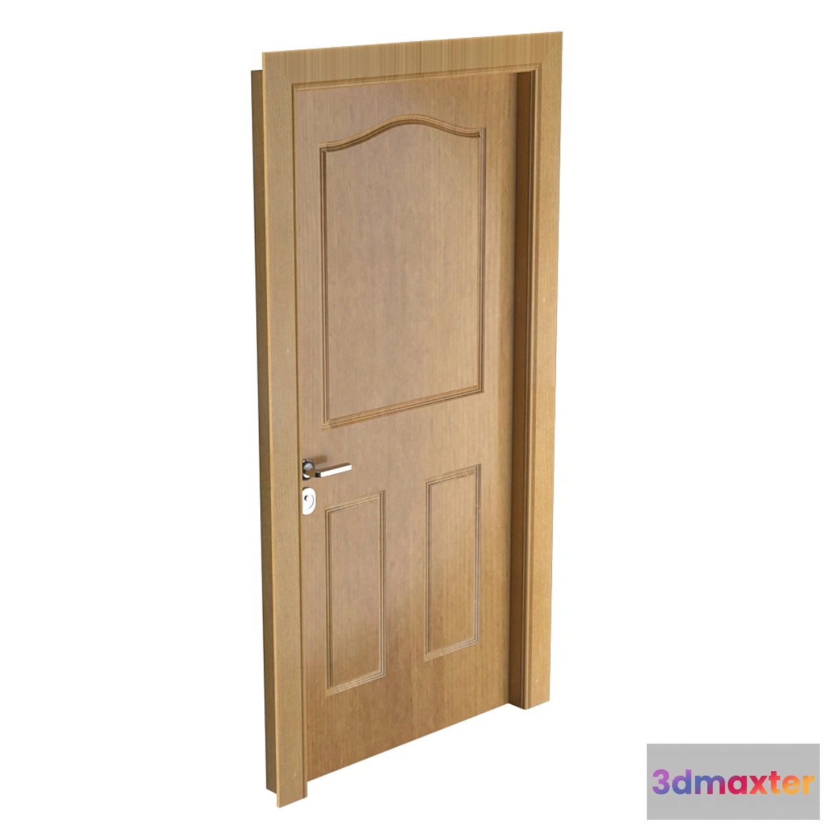 1302709 - Wooden Door_3 Panels 3D Max