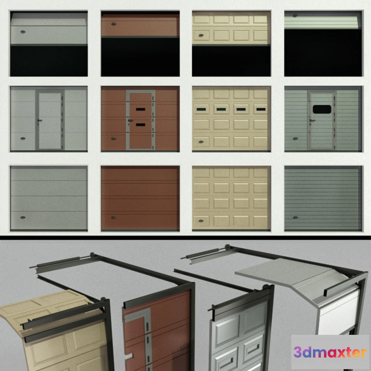 1303480 - Gates for garage or warehouse 3D Max