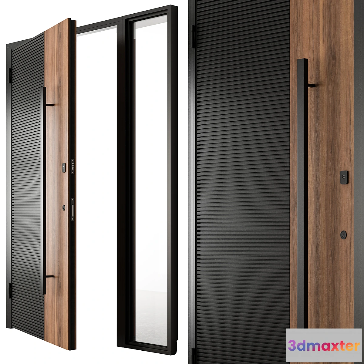 1304326 - Wooden Front Door - Set 93 3D Max