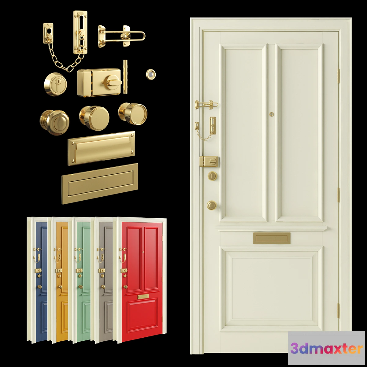 1304935 - Door Entry _ Door Chain _ Door Lock 3D Max