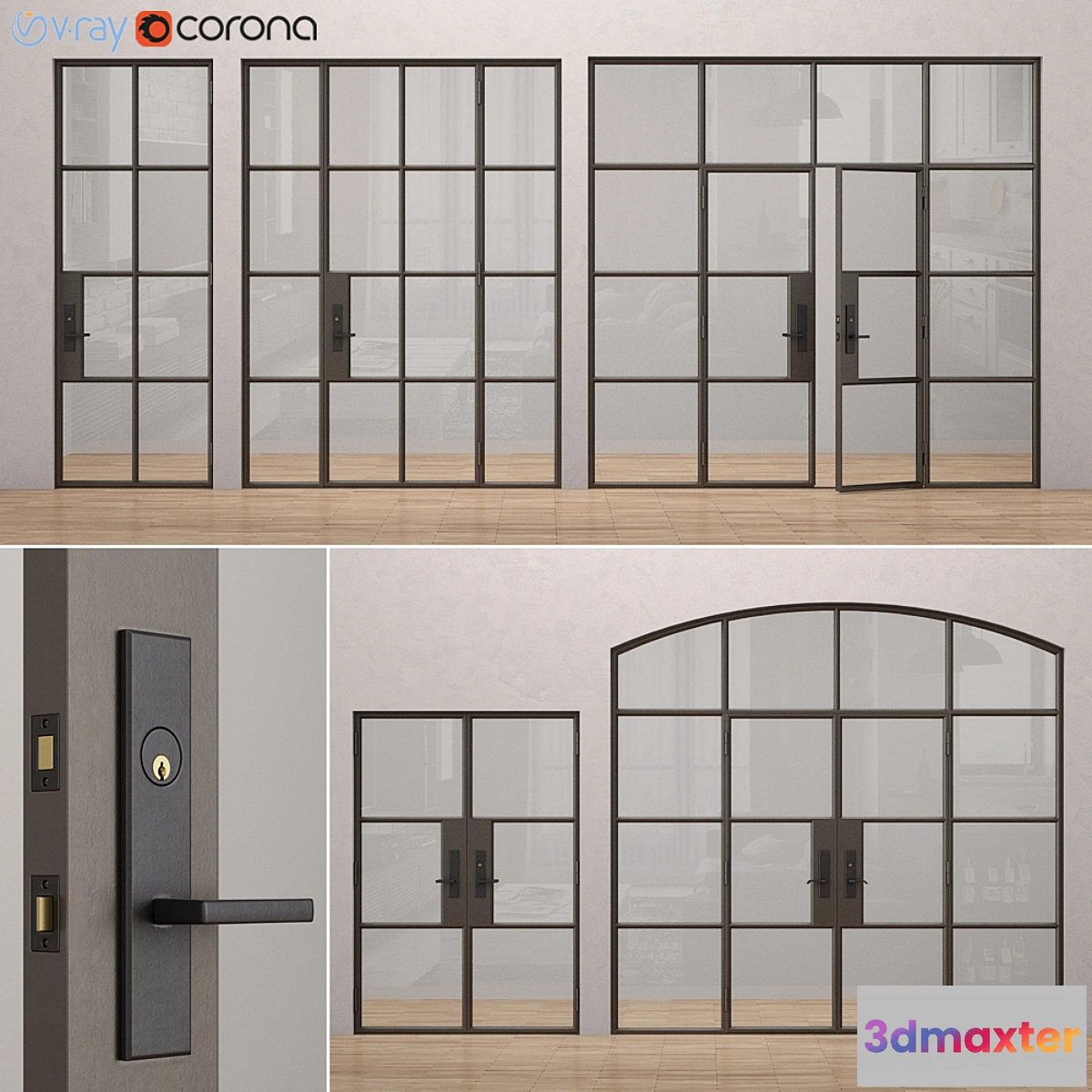 1306235 - Steel doors Rehme 1 3D Max