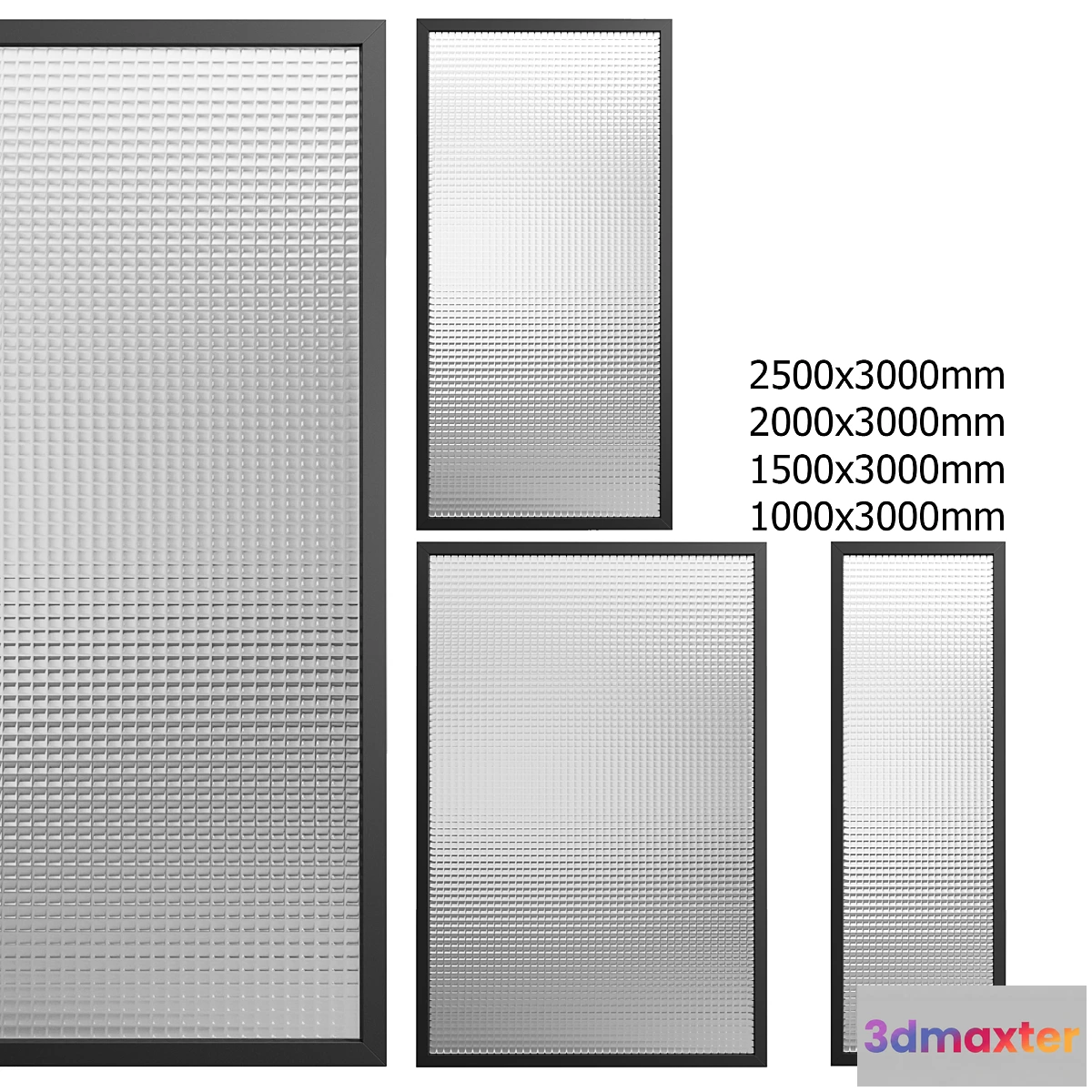 1308152 - Partition with embossed glass No. 2 3D Max