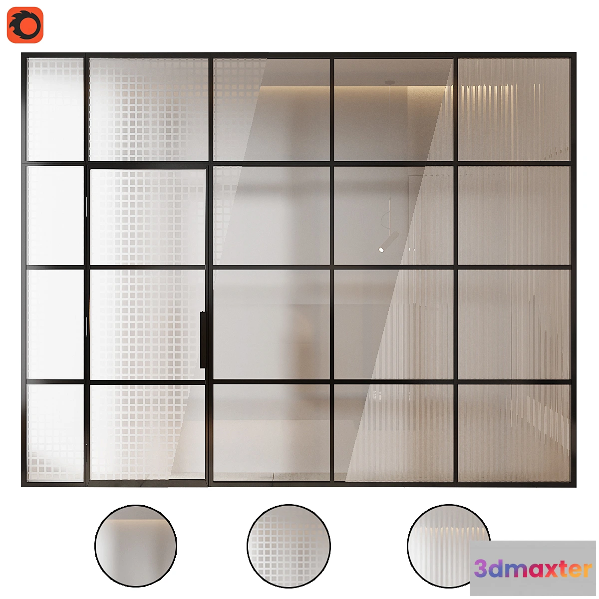 1314574 - Glass partition - No.4 3D Max