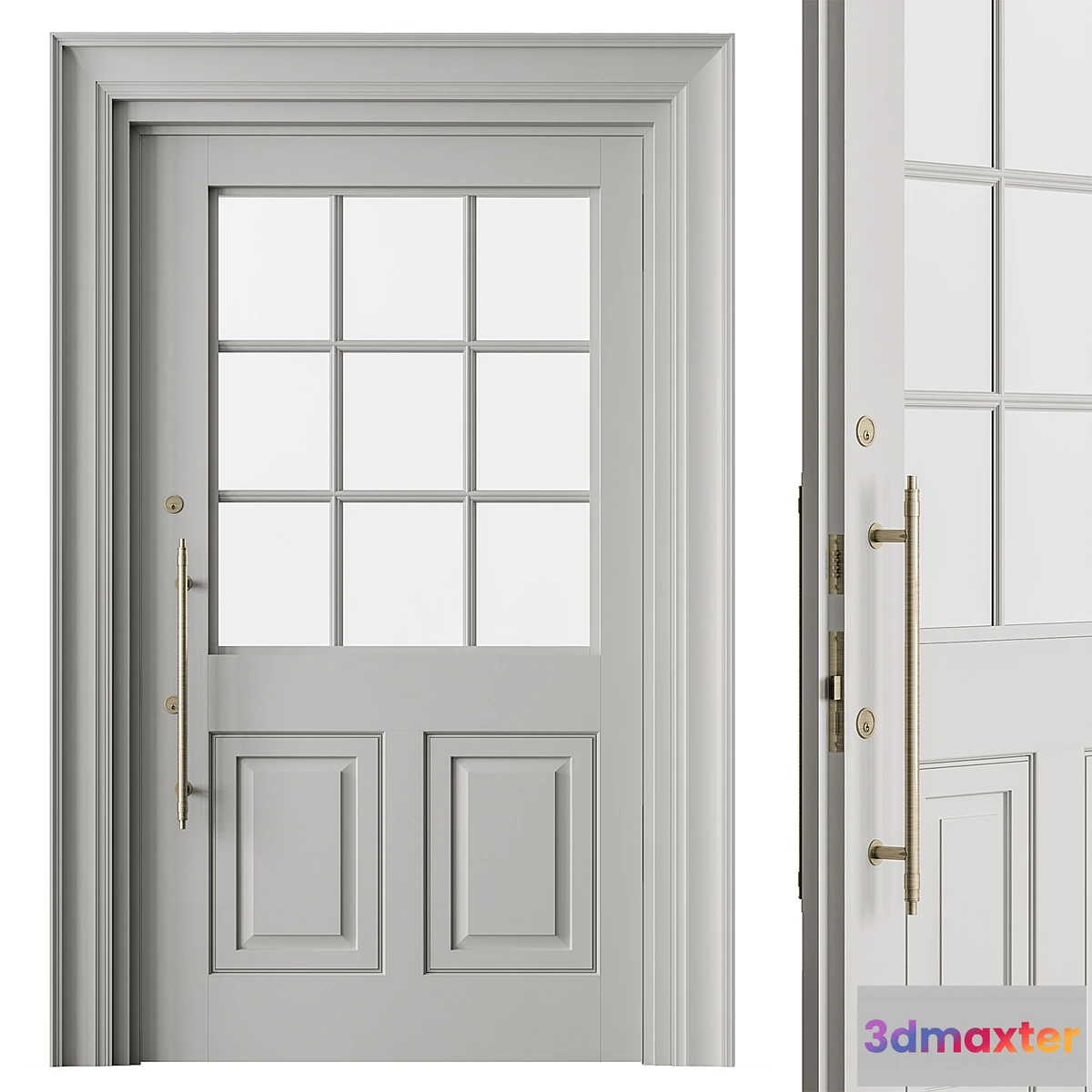 1320151 - Classic Front Door - Set 69 3D Max