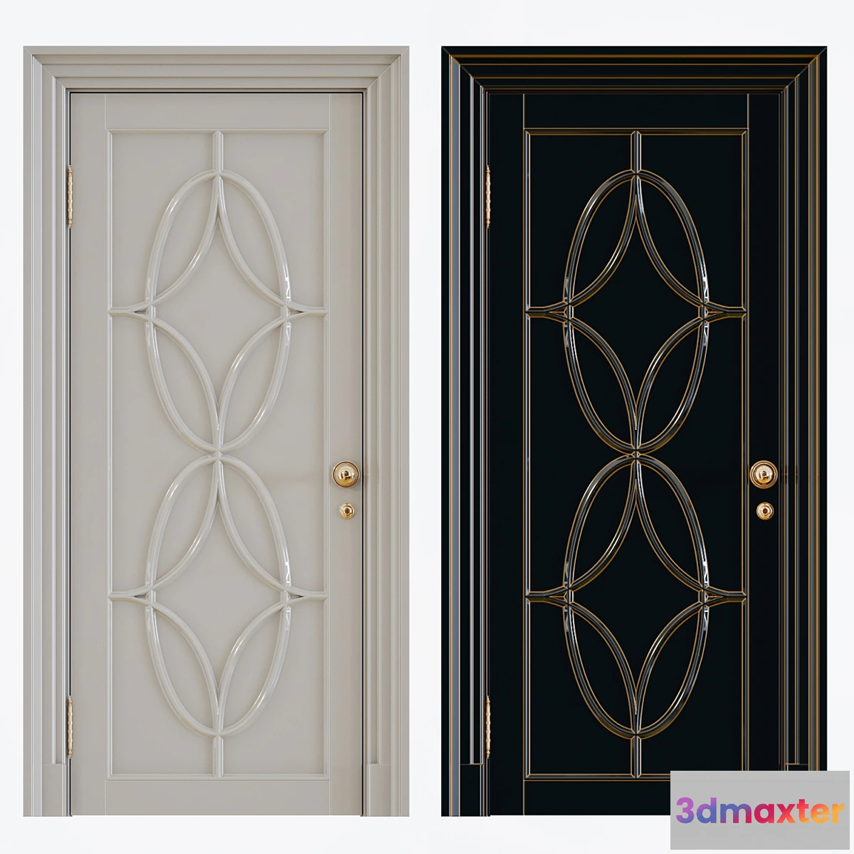 1322051 - Classic interior doors - No.4 3D Max