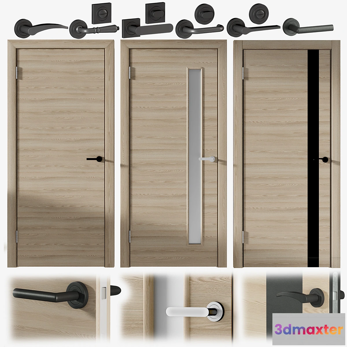 1327781 - Interior doors with locks included Hardflex - No.2 3D Max