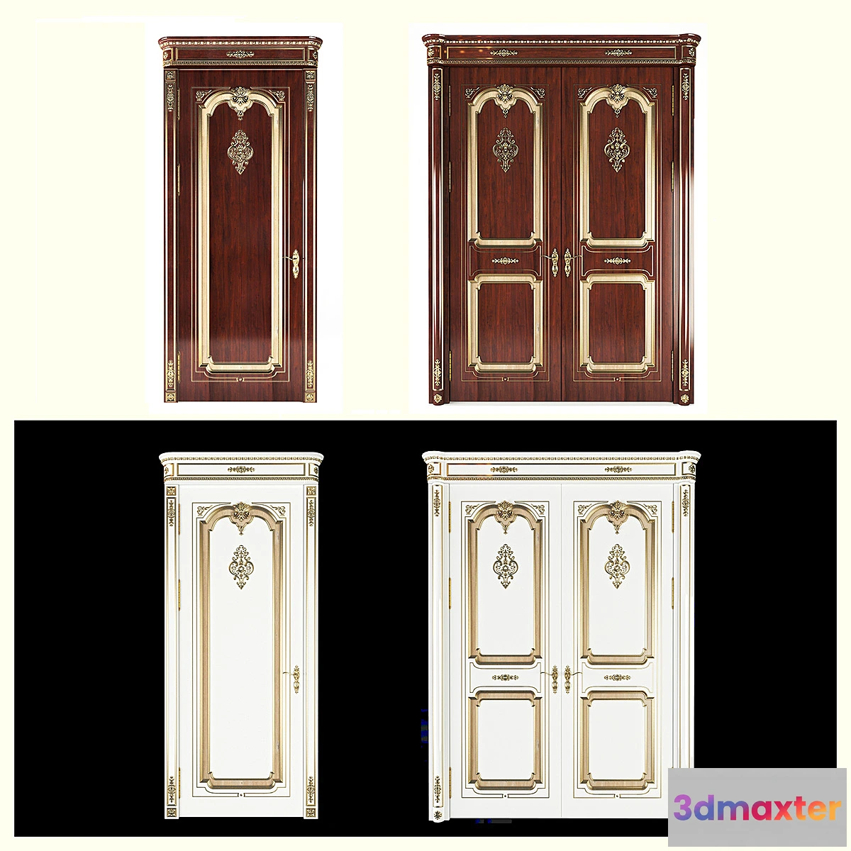 1333057 - Classical interior doors 3D Max