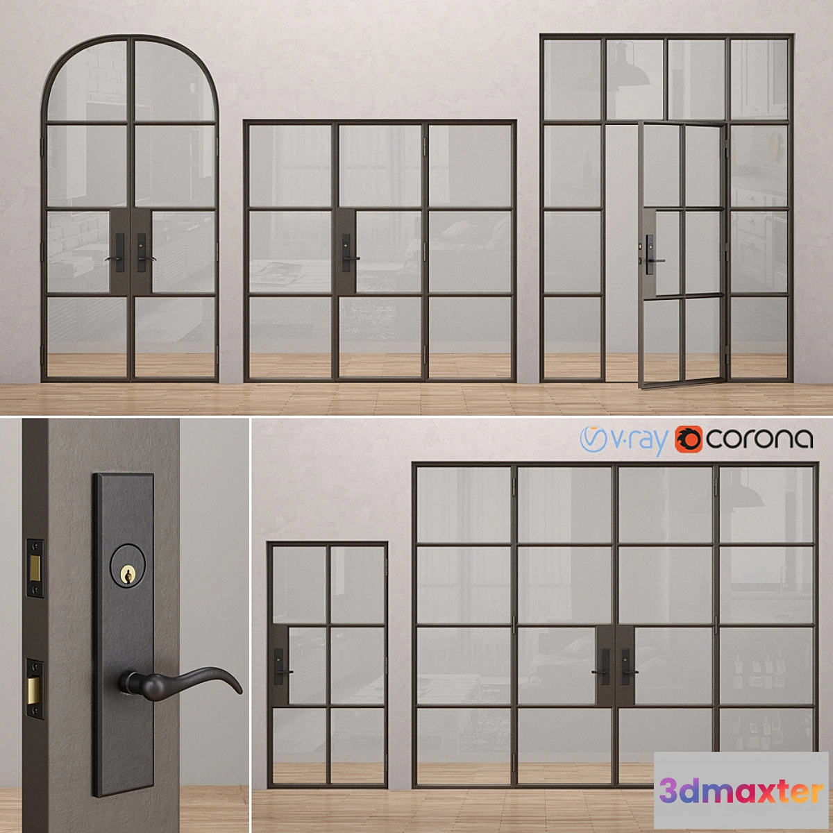 1341301 - Steel doors Rehme 2 3D Max