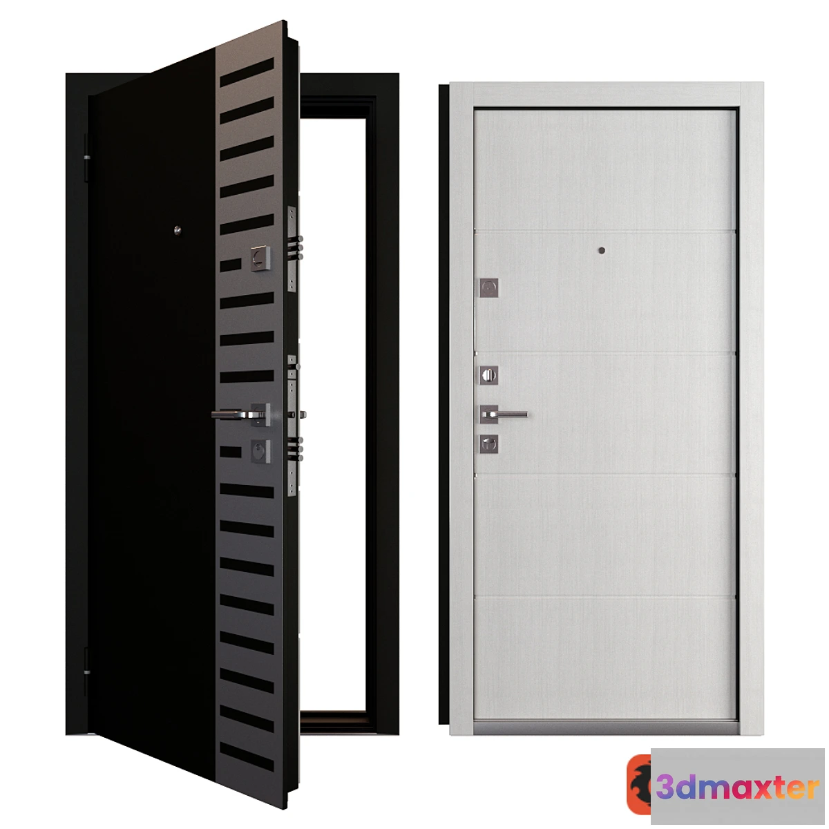 1347802 - Entrance metal door Isoterma 3D Max
