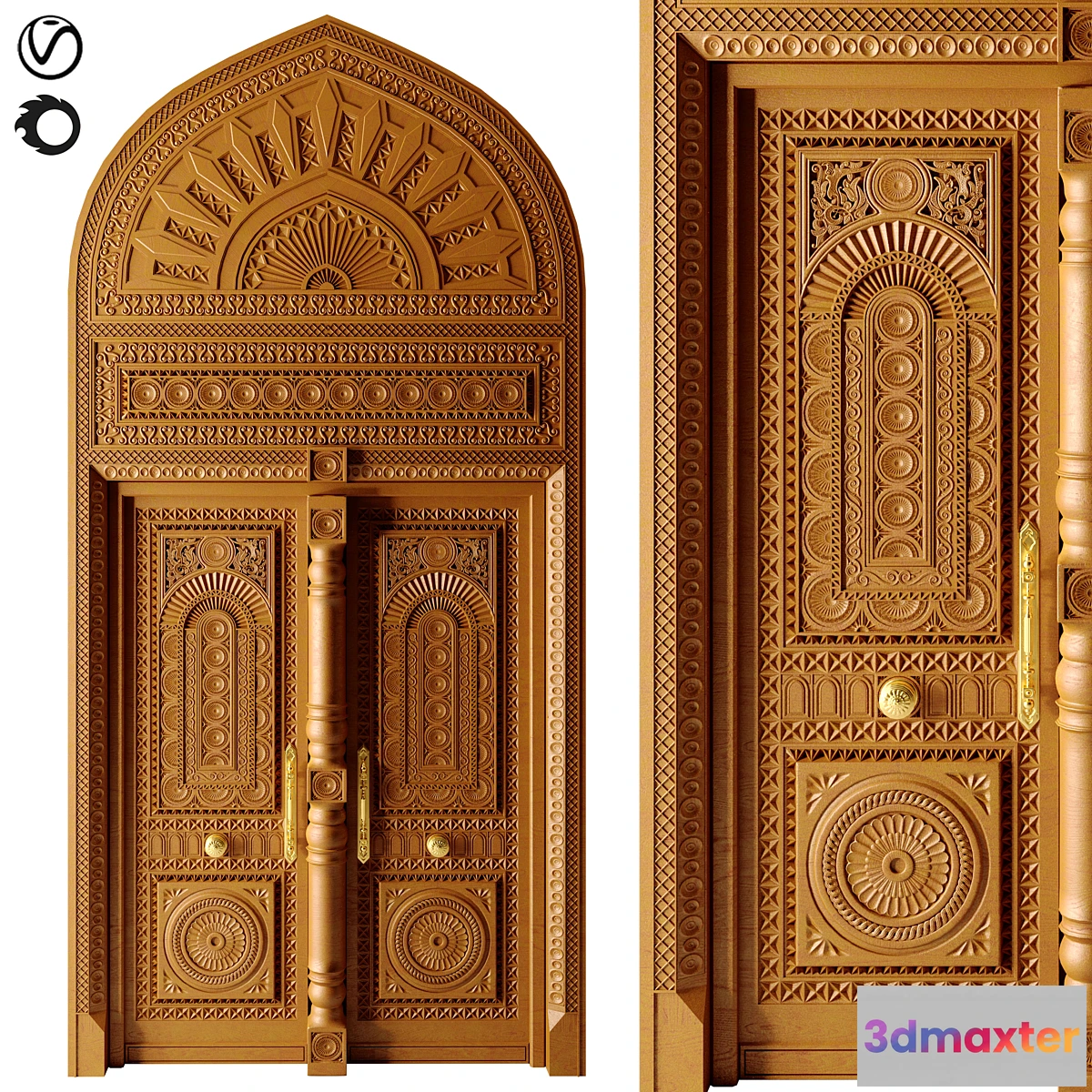 1352063 - Classic Door N02 3D Max
