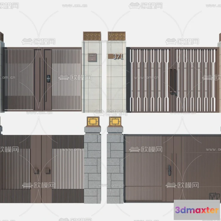 1386050 - Gate 3D Models for Villas - Architecture 3D - 003 3D Max