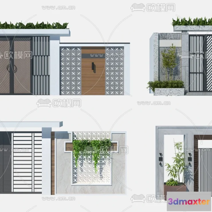 1386116 - Gate 3D Models for Villas - Architecture 3D - 004 3D Max