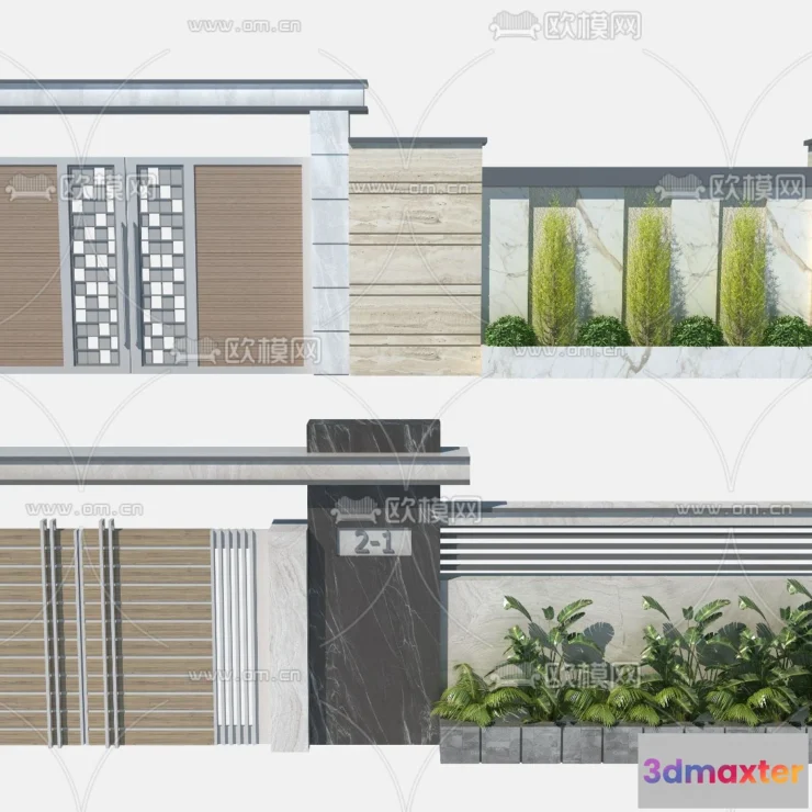 1386329 - Gate 3D Models for Villas - Architecture 3D - 007 3D Max