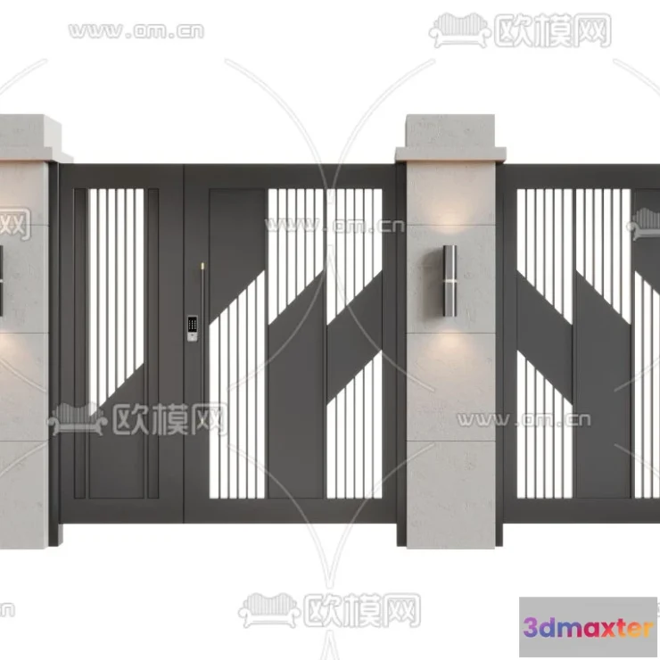 1386451 - Gate 3D Models for Villas - Architecture 3D - 009 3D Max