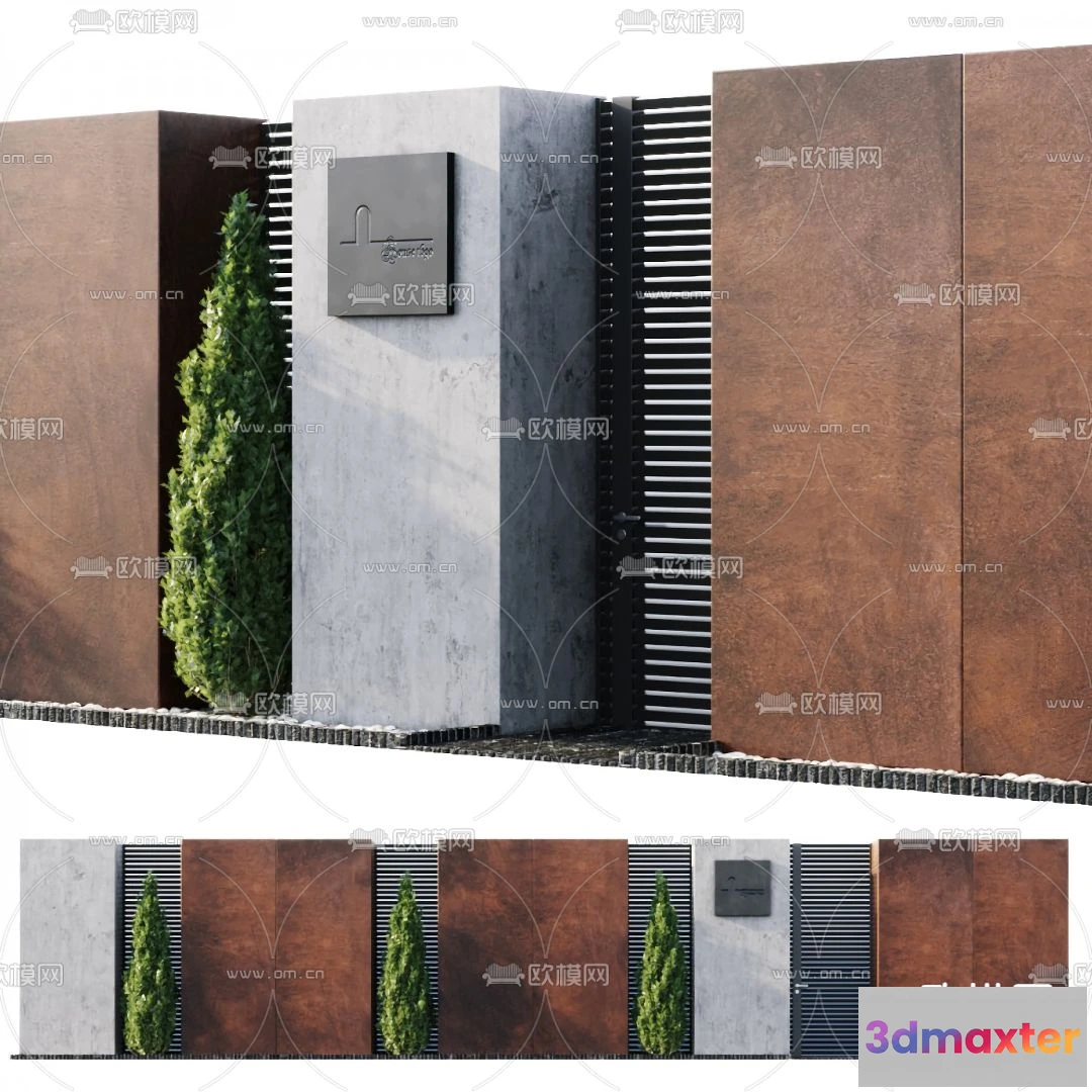 1387036 - Gate 3D Models for Villas - Architecture 3D - 018 3D Max