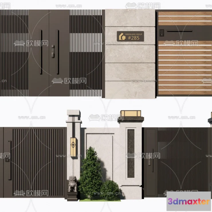 1387295 - Gate 3D Models for Villas - Architecture 3D - 022 3D Max