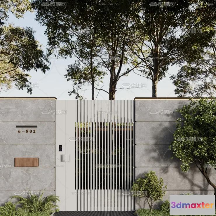 1387952 - Gate 3D Models for Villas - Architecture 3D - 032 3D Max