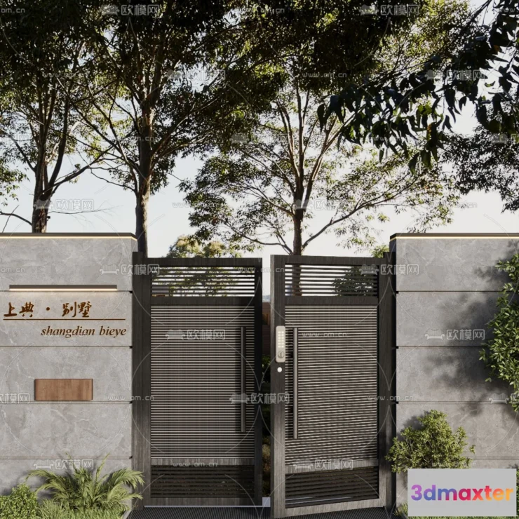 1388648 - Gate 3D Models for Villas - Architecture 3D - 043 3D Max