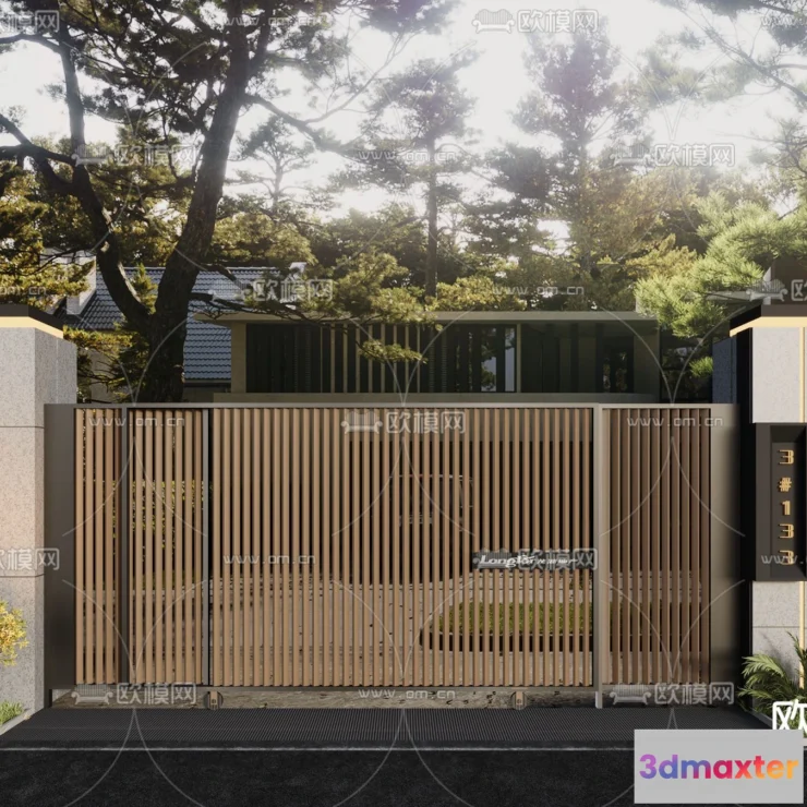 1388916 - Gate 3D Models for Villas - Architecture 3D - 047 3D Max