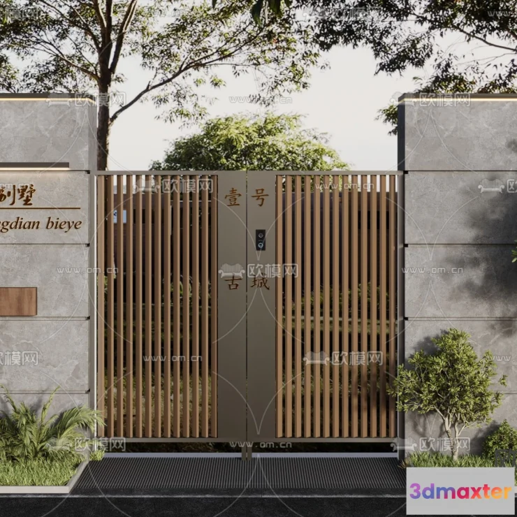 1389052 - Gate 3D Models for Villas - Architecture 3D - 049 3D Max
