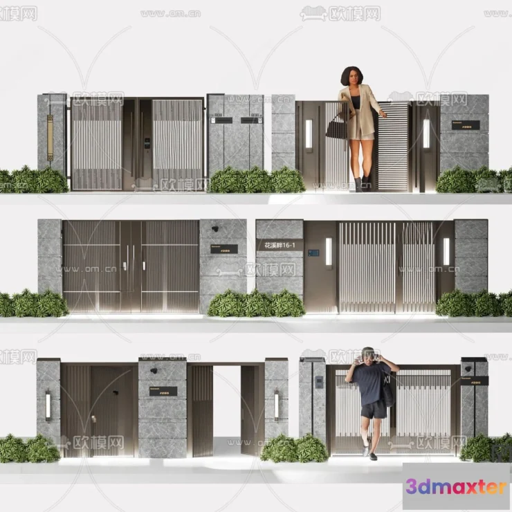 1389109 - Gate 3D Models for Villas - Architecture 3D - 050 3D Max